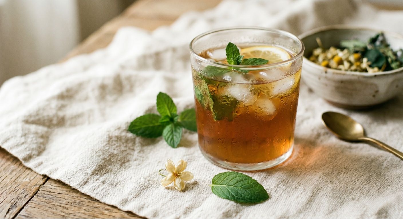 5 recetas de té helado casero para adelgazar este verano