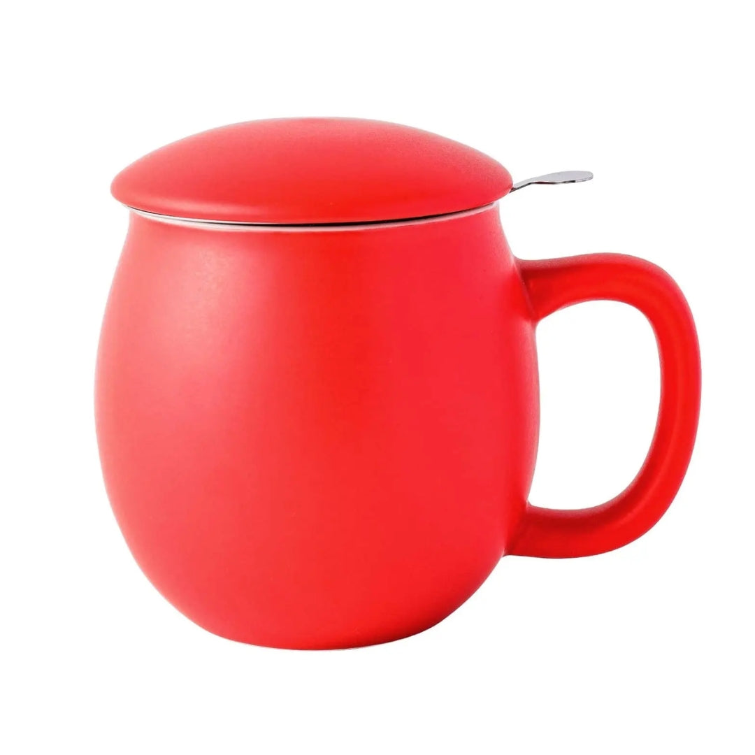 Chávena de Chá em Porcelana Zaara Vermelha