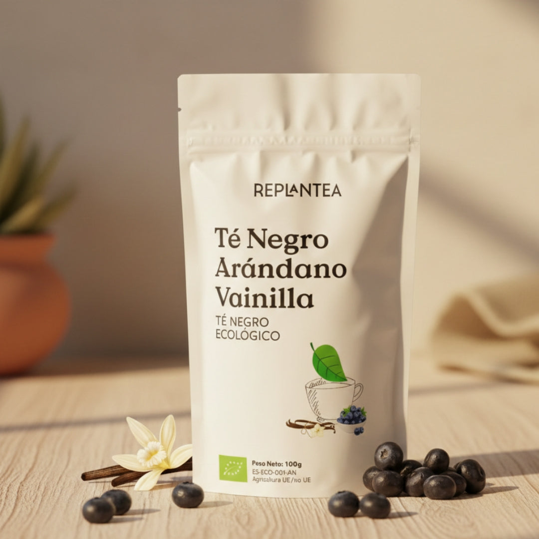 Chá Preto Biológico de Mirtilo e Baunilha 100 g