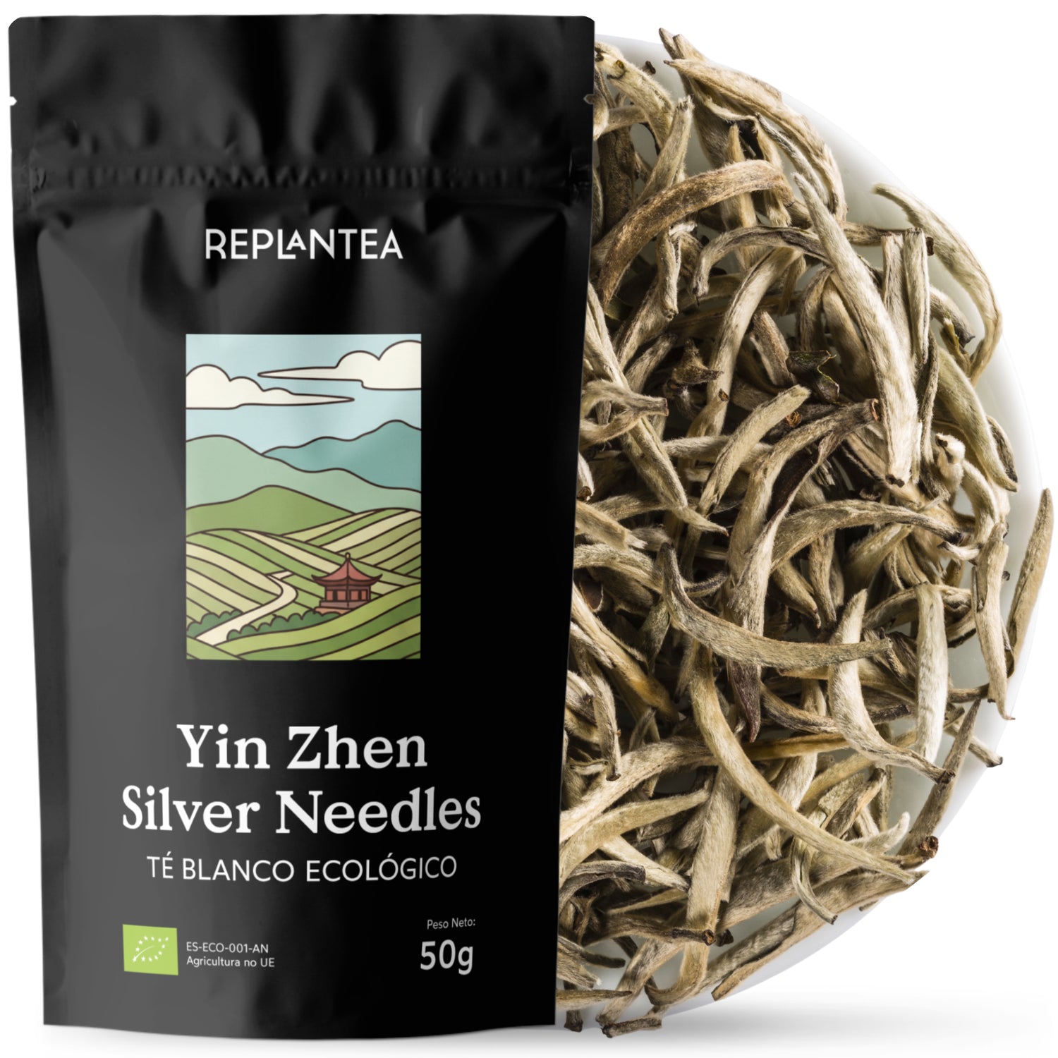 Chá Branco Yin Zhen Silver Needles Biológico 50 g