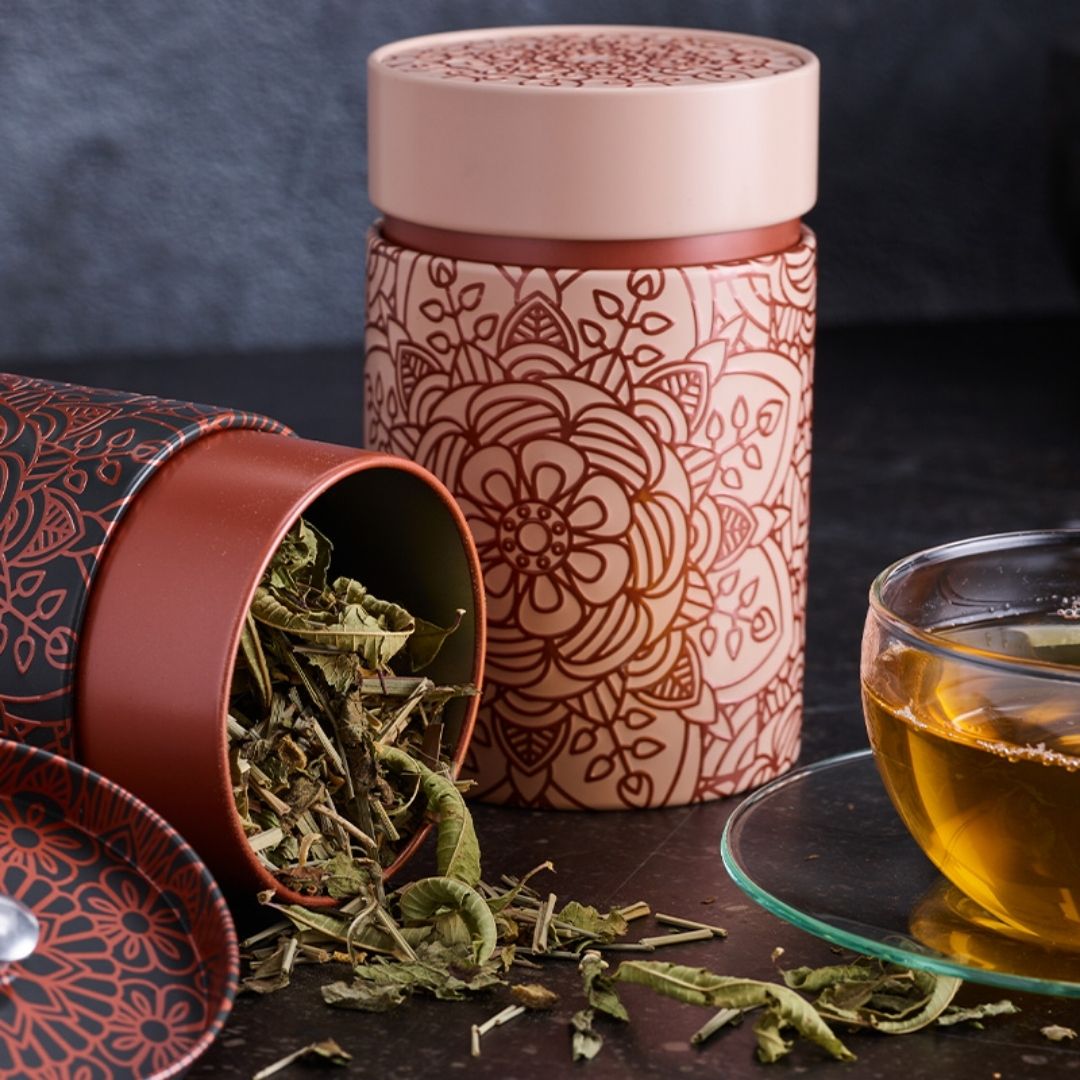 Lata de Té Mandala Ebony