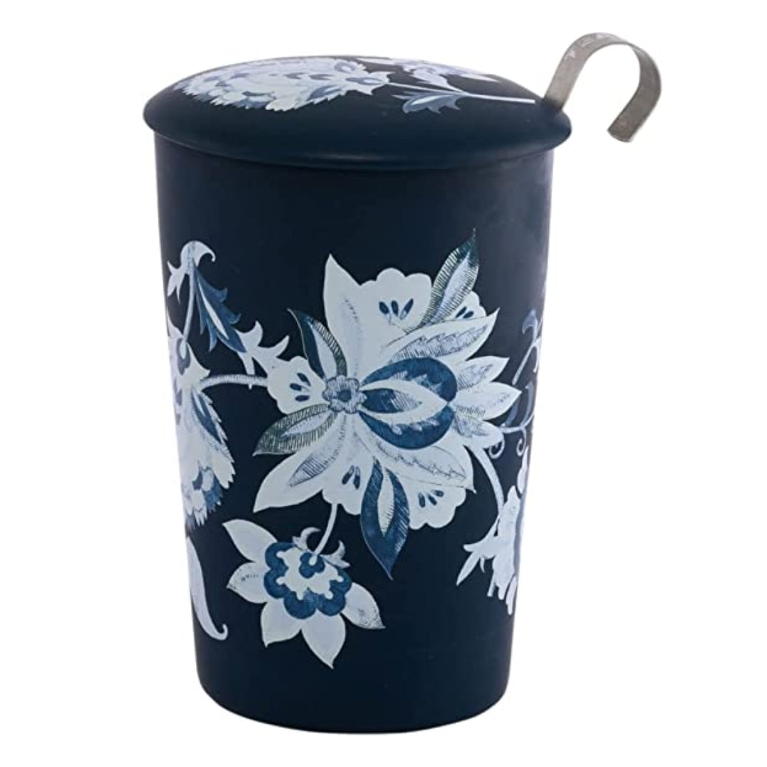 Chávena de Chá em Porcelana de Parede Dupla Luna Azul