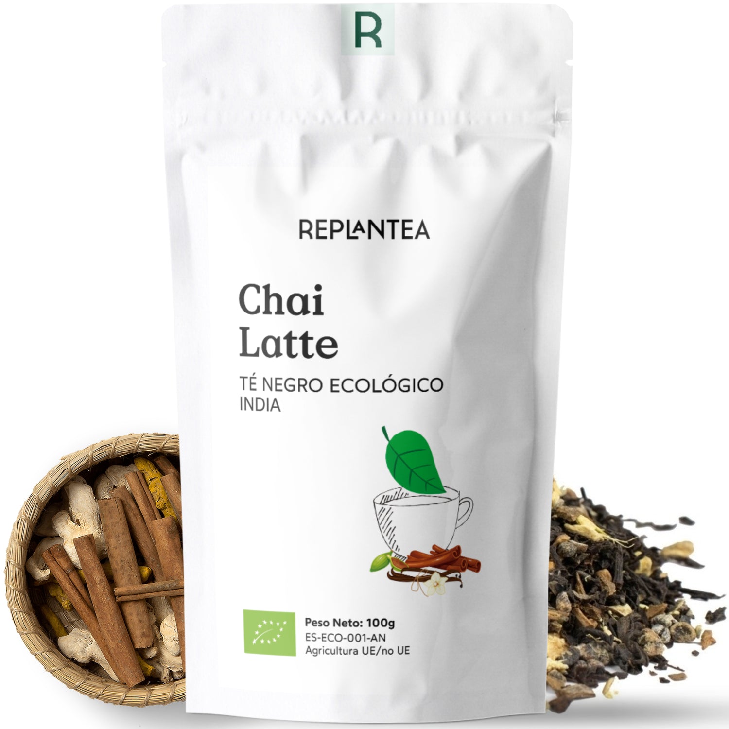 Chá Chai Latte Biológico 100 g