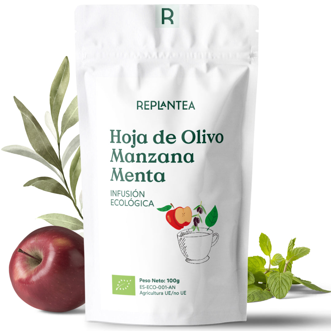 Folha de Oliveira Biológica, Infusão de Maçã e Hortelã 100 g
